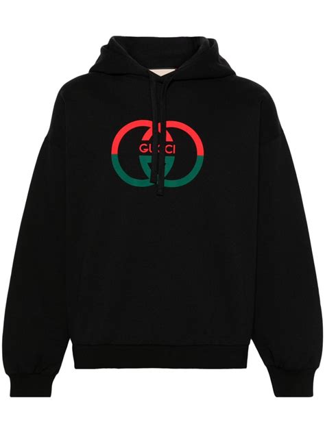 gucci double g print hoodie